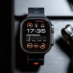 Horse-Embossed Single-Pin Magnetic Silicone Watch Band, For Apple Watch 46mm / 49mm / 45mm / 44mm