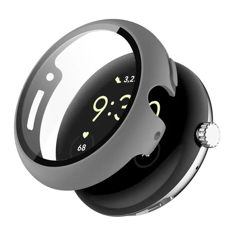 ENKAY Hat-Prince Full Coverage Tempered Glass Film Integrated PC Watch Cover, Google Pixel Watch 4 45mm, For Google Pixel Watch 4 41mm