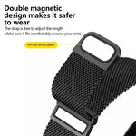 Kalebol Double Link Milanese Double Magnetic Stainless Steel Watch Band, For Apple Watch 46mm / 49mm / 45mm / 44mm, For Apple Watch 42mm / 41mm / 40mm / 38mm