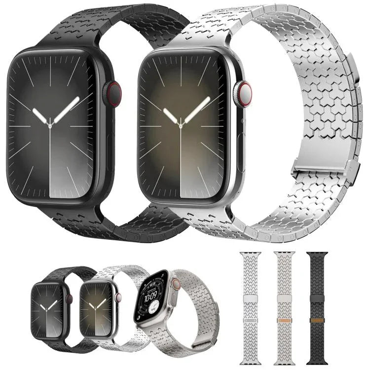 Y-shaped Double Magnetic Stainless Steel Watch Band, For Apple Watch 42 / 44 / 45 / 46 / 49mm, For Apple Watch 38 / 40 / 41 / S11 42mm