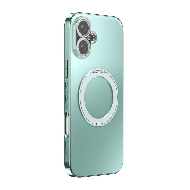 360 Degree Rotating Holder MagSafe Electroplated Phone Case with Lens Cover, For iPhone 17 Pro Max, For iPhone 17 Pro, For iPhone 17, For iPhone Air, For iPhone 16 Pro Max, For iPhone 16 Pro