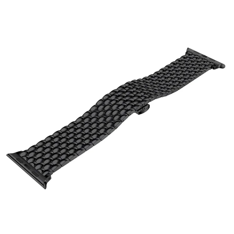 Dragon Grain Solid Stainless Steel Wrist Strap Watch Band for Apple Watch Series 3 & 2 & 1 38mm