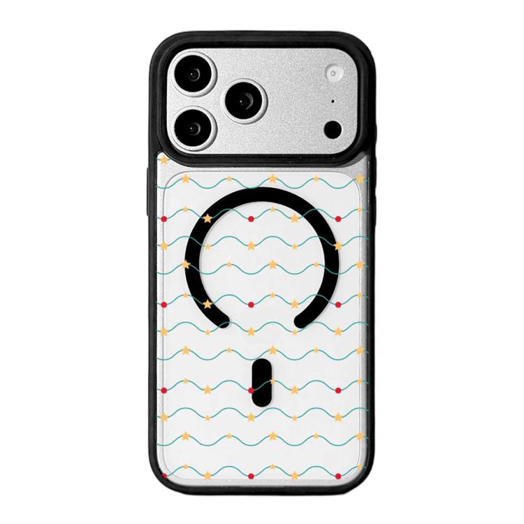 Christmas Series Strong Magnetic Painted Black Edge Phone Case, For iPhone 17 Pro Max, For iPhone 17 Pro, For iPhone 17