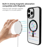 Christmas Series Strong Magnetic Painted Black Edge Phone Case, For iPhone 16 Pro Max, For iPhone 16 Pro, For iPhone 16