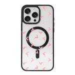 Christmas Series Strong Magnetic Painted Black Edge Phone Case, For iPhone 16 Pro Max, For iPhone 16 Pro, For iPhone 16