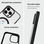 Christmas Series Strong Magnetic Painted Black Edge Phone Case, For  iPhone 15 Pro Max, For  iPhone 15 Pro