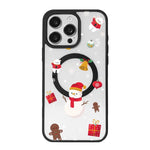 Christmas Series Strong Magnetic Painted Black Edge Phone Case, For  iPhone 15 Pro Max, For  iPhone 15 Pro