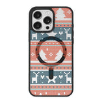 Christmas Series Strong Magnetic Painted Black Edge Phone Case, For  iPhone 15 Pro Max, For  iPhone 15 Pro