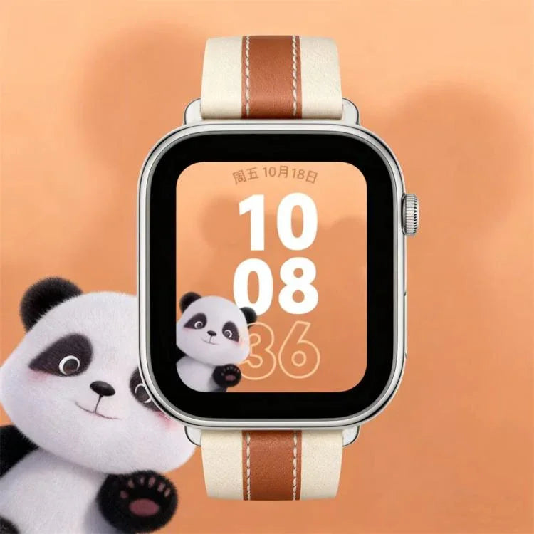Genuine Leather Color Blocked Saddle Watch Band, For Apple Watch 46mm / 49mm / 45mm / 44mm, For Apple Watch 42mm / 41mm / 40mm / 38mm