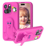 Penguin Baby EVA Shockproof Phone Case with Holder, For iPhone 17 Pro Max, For iPhone 17 Pro, For iPhone 17, For iPhone Air, For iPhone 16 Pro Max, For iPhone 16 Pro, For iPhone 16, For iPhone 15 Pro Max