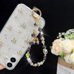 Ballet Shoes Heart Crystal Phone Charm, Pink, Green, Black