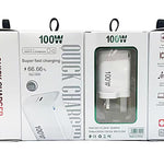 TE-PD46 GaN 100W PD 45W Fully Compatible Charger with Type-C to Type-C Data Cable，UK Plug
