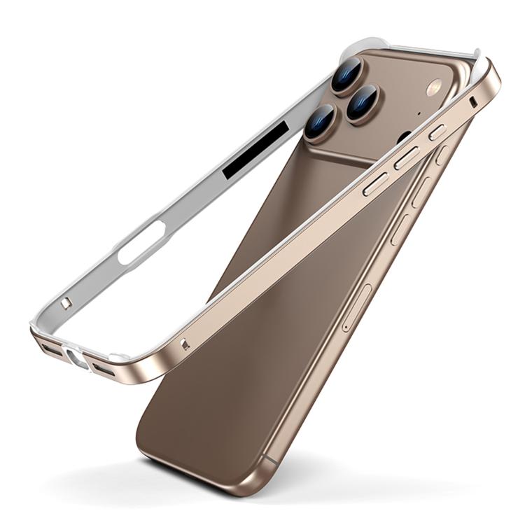 Metal Hybrid Silicone Four-Corner Shockproof Cooling Phone Frame Case, For iPhone 17 Pro Max, For iPhone 17 Pro, For iPhone 17, For iPhone Air
