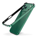 Metal Hybrid Silicone Four-Corner Shockproof Cooling Phone Frame Case, For iPhone 17 Pro Max, For iPhone 17 Pro, For iPhone 17, For iPhone Air