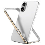 Metal Hybrid Silicone Four-Corner Shockproof Cooling Phone Frame Case, For iPhone 17 Pro Max, For iPhone 17 Pro, For iPhone 17, For iPhone Air