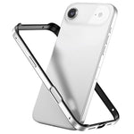 Metal Hybrid Silicone Four-Corner Shockproof Cooling Phone Frame Case, For iPhone 16 Pro Max, For iPhone 16 Pro, For iPhone 16 Plus, For iPhone 16