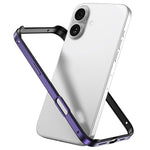 Metal Hybrid Silicone Four-Corner Shockproof Cooling Phone Frame Case, For iPhone 16 Pro Max, For iPhone 16 Pro, For iPhone 16 Plus, For iPhone 16
