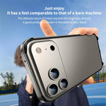 Metal Hybrid Silicone Four-Corner Shockproof Cooling Phone Frame Case, For iPhone 17 Pro Max, For iPhone 17 Pro, For iPhone 17, For iPhone Air