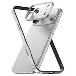 Aluminum Alloy Hybrid Silicone Edge Thin Cooling Phone Frame Case with Metal Lens Frame, For iPhone 17 Pro Max, For iPhone 17 Pro