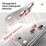 Kalebol All-in-One Frosted Metal Armor Diamond-Shine Camera Lens Film, For iPhone 17 Pro Max, For iPhone 17 Pro