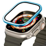 Titanium Metal Frame Tempered Glass Watch Film, For Apple Watch Ultra 49mm