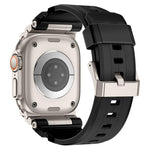 Metal Customised Armour Silicone Watch Band, For Apple Watch Ultra 3 / 2 / 1 49mm