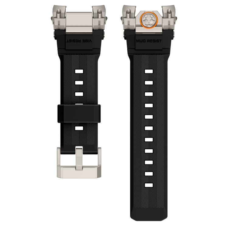 Metal Customised Armour Silicone Watch Band, For Apple Watch Ultra 3 / 2 / 1 49mm