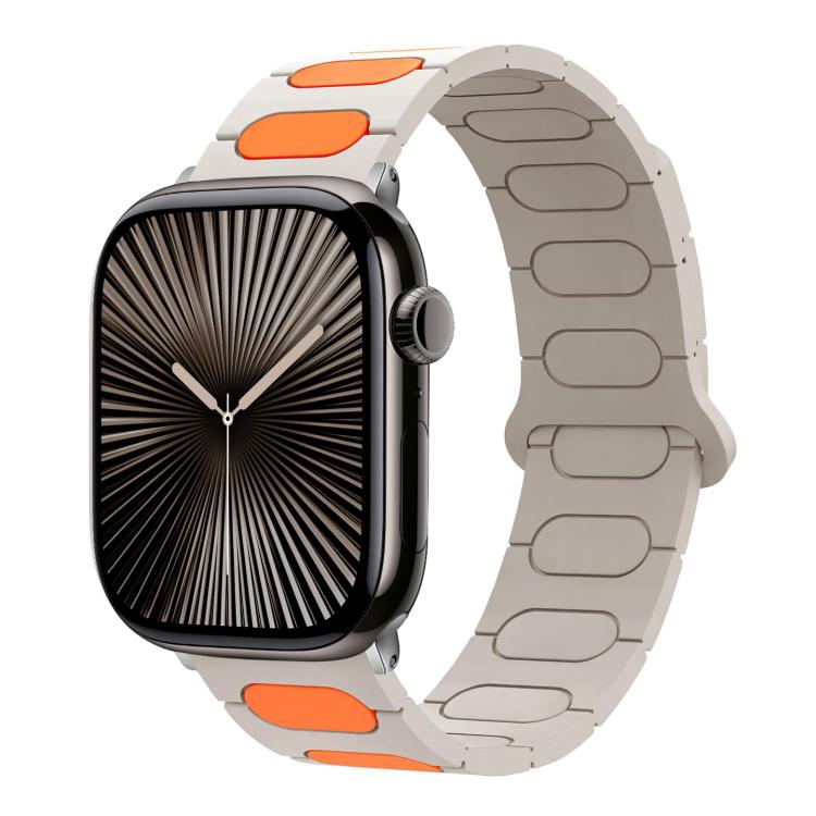 Oval Magnetic Silicone Watch Band, For Apple Watch 46mm / 49mm / 45mm / 44mm, For Apple Watch 42mm / 41mm / 40mm / 38mm