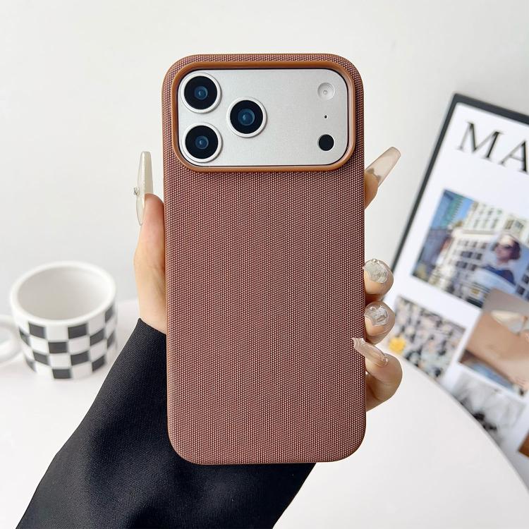 Official Tech Fabric Texture Side-Stick TPU Magnetic Phone Case, No AI Camera Button, For iPhone 17 Pro Max, For iPhone 17 Pro, For iPhone 17, For iPhone Air, For iPhone 16 Pro Max, For iPhone 16 Pro, For iPhone 16, For iPhone 15 Pro Max