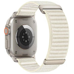 Two-section Mountain Pattern Hook And Loop Fastener Nylon Watch Band, For Apple Watch 46mm / 49mm / 45mm / 44mm, For Apple Watch 42mm / 41mm / 40mm / 38mm