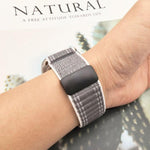 Magnetic Buckle Wave Pattern Nylon Watch Band, For Apple Watch 46mm / 49mm / 45mm / 44mm, For Apple Watch 42mm / 41mm / 40mm / 38mm