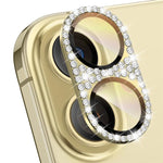 ENKAY Hat-Prince Blink Diamond Camera Lens Aluminium Alloy Tempered Glass Film, For iPhone 17 Pro Max, For iPhone 17 Pro, For iPhone 17