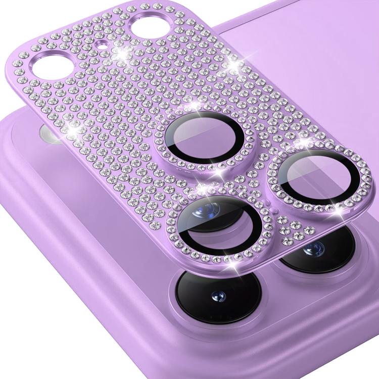 ENKAY Hat-Prince Blink Diamond Camera Lens Aluminium Alloy Tempered Glass Film, For iPhone 17 Pro Max, For iPhone 17 Pro, For iPhone 17