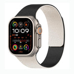 Color-blocking Litchi Texture Magnetic Silicone Watch Band, For Apple Watch 46mm / 49mm / 45mm / 44mm, For Apple Watch 42mm / 41mm / 40mm / 38mm