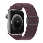 Diagonal Striped D-ring Buckle Nylon Elastic Watch Band, For Apple Watch 46mm / 49mm / 45mm / 44mm, For Apple Watch 42mm / 41mm / 40mm / 38mm