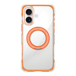 Vacuum-Sealed Transparent Airbag Magnetic Rotation Holder Acrylic Phone Case, For iPhone 17 Pro Max, For iPhone 17 Pro, For iPhone 17
