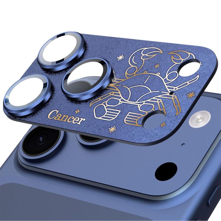 For iPhone 17 Pro Max Twelve Constellations Armor Integrated Full-Coverage Frosted Metal Camera Lens Film, Aries, Virgo, Taurus, Cancer, Capricorn, Sagittarius, Leo, Pisces, Gemini, Aquarius, Libra, Scorpio