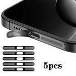 5pcs High-Density Metallic Integrated Speaker Dust Cover, For iPhone 17