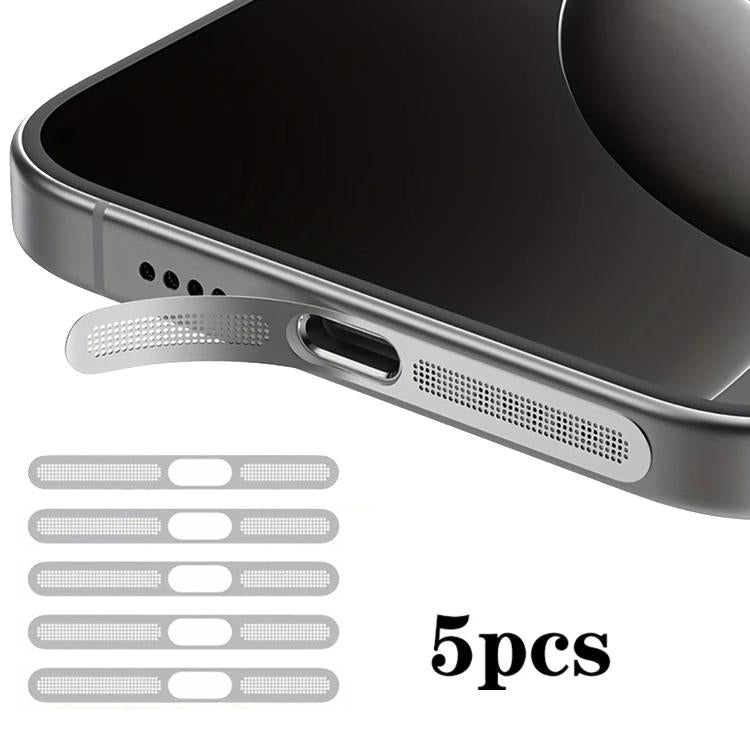 5pcs High-Density Metallic Integrated Speaker Dust Cover, For iPhone 17