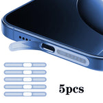 5pcs High-Density Metallic Integrated Speaker Dust Cover, For iPhone 17