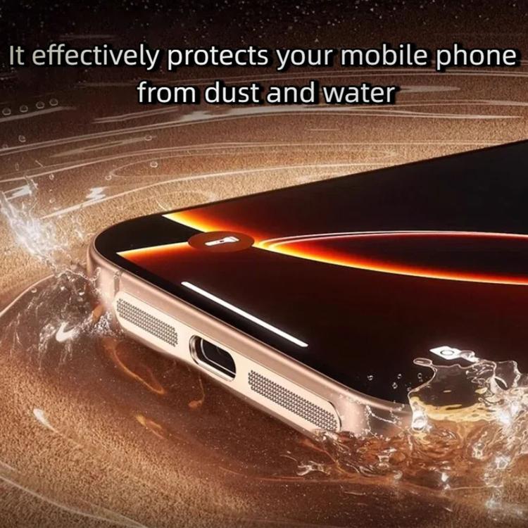5pcs High-Density Metallic Integrated Speaker Dust Cover, For iPhone 17