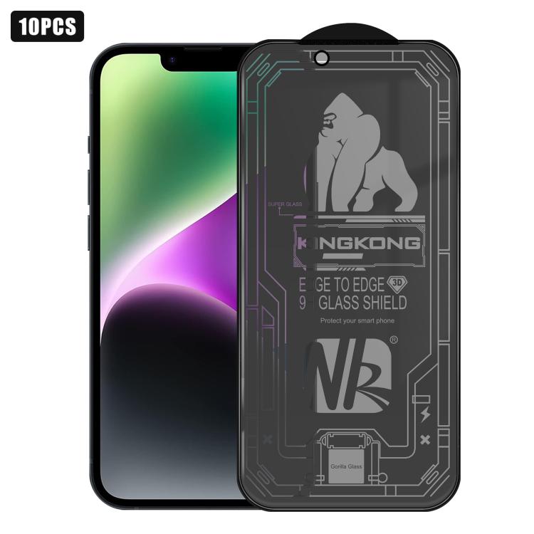 10pcs 3D Large Arc Edge Electroplated Explosion-Proof Scratch-Resistant Full-Screen 360 Privacy Tempered Glass Film, For iPhone 17 Pro Max, For iPhone 17 Pro, For iPhone 17, For iPhone Air, For iPhone 16 Pro Max, For iPhone 16 Pro, For iPhone 16