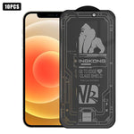 10pcs 3D Large Arc Edge Electroplated Explosion-Proof Scratch-Resistant Full-Screen 360 Privacy Tempered Glass Film, For iPhone 17 Pro Max, For iPhone 17 Pro, For iPhone 17, For iPhone Air, For iPhone 16 Pro Max, For iPhone 16 Pro, For iPhone 16