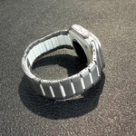 Curved Two-Tone Side-Release Stainless Steel Watch Band, For Apple Watch 49mm / 46mm / 45mm / 44mm, For Apple Watch 42mm / 41mm / 40mm / 38mm