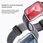 Magnetic Buckle Loop Nylon Watch Band, For Apple Watch 46mm / 49mm / 45mm / 44mm, For Apple Watch 42mm / 41mm / 40mm / 38mm