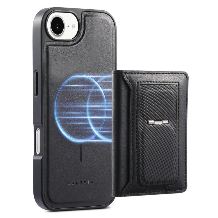 CaseNeo Retro Hinge Folding Wallet Magnetic Back Phone Case, For iPhone 17e / 16e, For iPhone 17 Pro Max, For iPhone 17 Pro, For iPhone 17, For iPhone Air, For iPhone 16 Pro Max, For iPhone 16 Pro, For iPhone 16 Plus, For iPhone 16, For iPhone 15 Pro M...