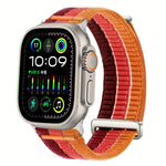 Double-Link Cloud-Feel Breathable Nylon Loop Metal Head Watch Band, For Apple Watch 46mm / 49mm / 45mm / 44mm, For Apple Watch 42mm / 41mm / 40mm / 38mm