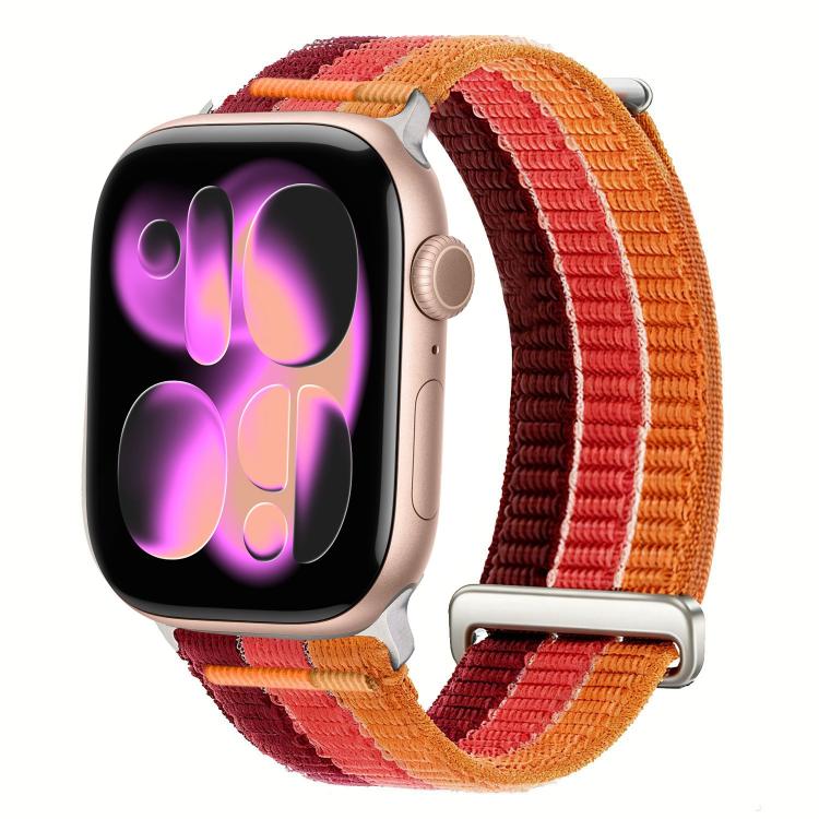 Double-Link Cloud-Feel Breathable Nylon Loop Metal Head Watch Band, For Apple Watch 46mm / 49mm / 45mm / 44mm, For Apple Watch 42mm / 41mm / 40mm / 38mm