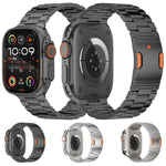 Titanium Alloy watchband Three Beads Magnetic Clasp For Apple Watch 46mm / 49mm / 45mm / 44mm, For Apple Watch 42mm / 41mm / 40mm / 38mm