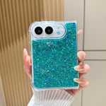 Glitter Sequins Epoxy TPU Phone Case, For iPhone Duo